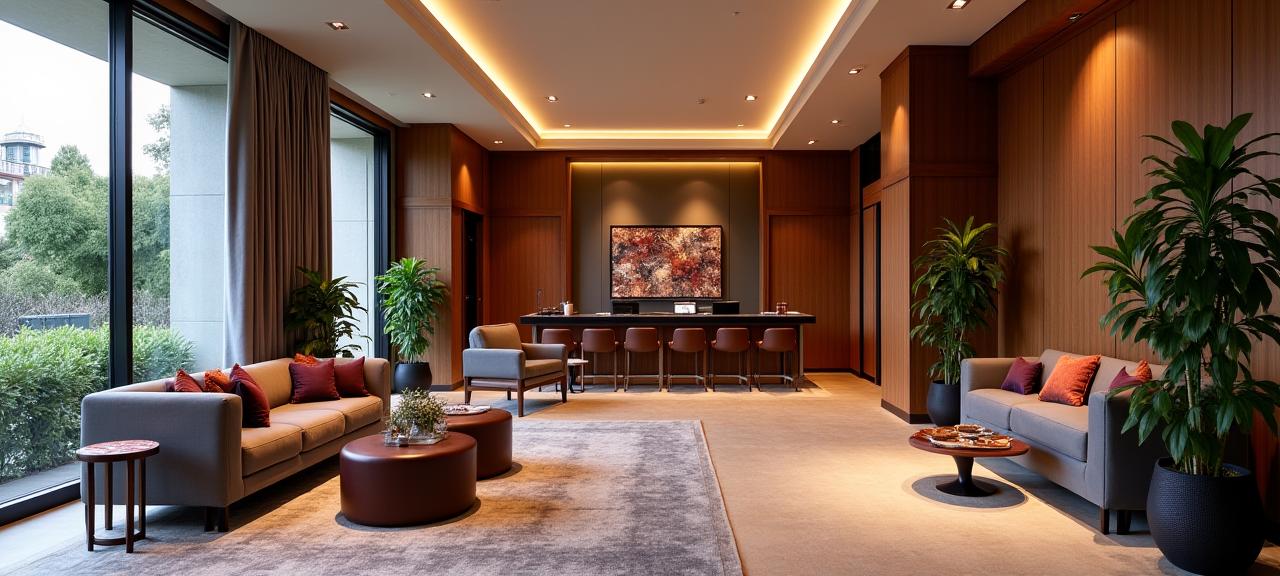 The newly renovated and stylish lobby of The Macquarie Boutique Hotel.